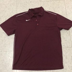 Nike Dri-Fit Maroon Polo